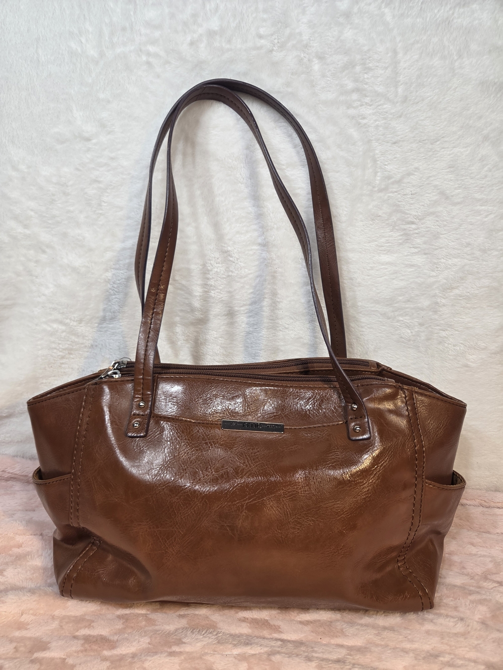 Relic Brown Leather-Look Shoulder Tote